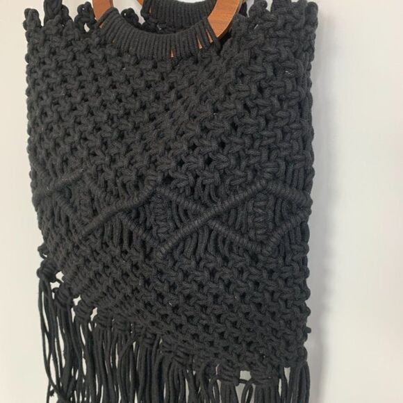 Danielle
Nicole Macrame Fringe Wood Handle Shoulder Purse - Picture 7 of 15